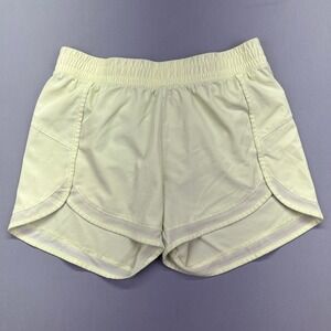 Gaiam Running Shorts Athletic Workout Lightweight Neon Yellow Size M Fits 30-31"